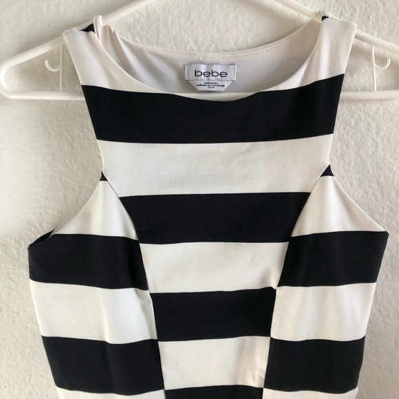 Bebe Block Striped Midi Dress - Picture 2 of 3